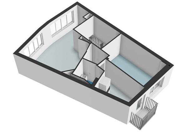 Floor plan - Overamstelstraat 32-3, 1091 TP Amsterdam 